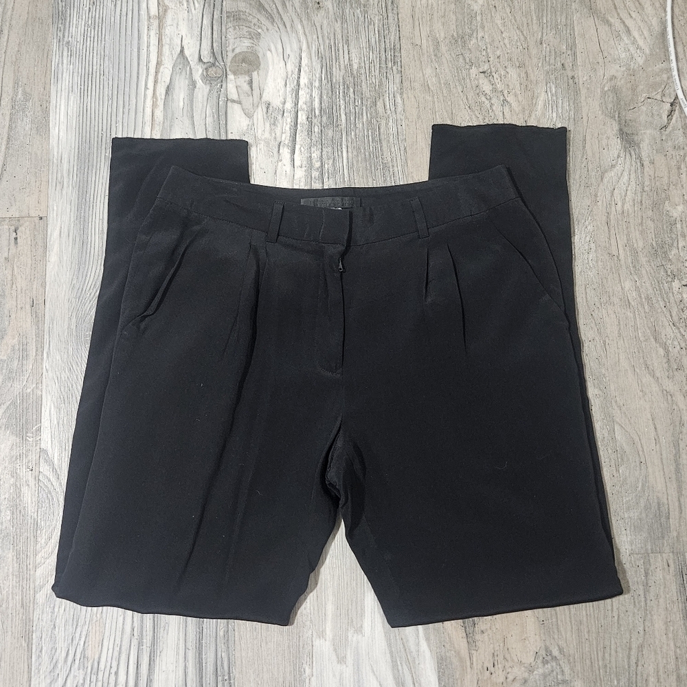 Jenni Kayne 100% silk straight leg pants size 2